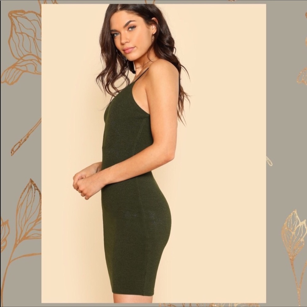 Army Green Dress - Picture 5 of 7